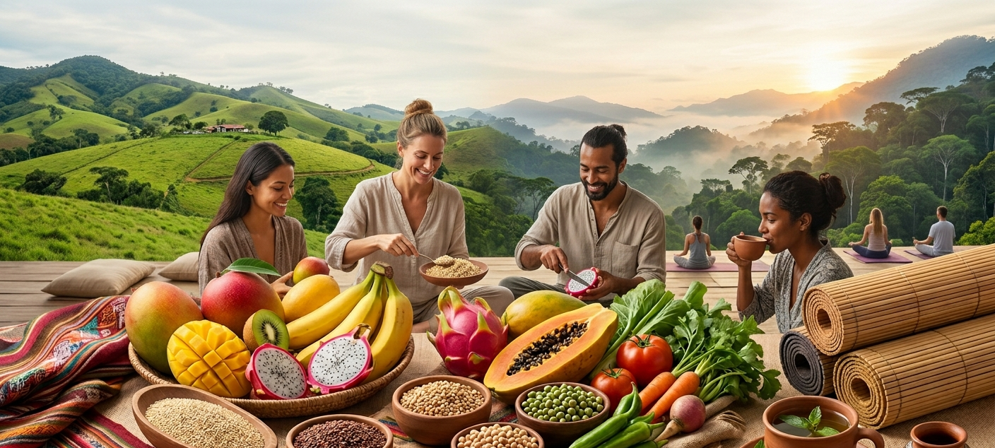 Food Habits and Nutrition Differences During Yoga Training in South America